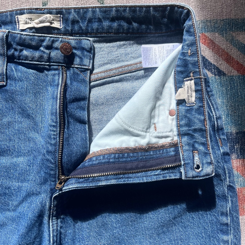 Curvy Perfect Vintage Jeans Madewell 30 Mom Jean